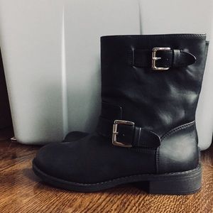 H&M Black Biker Boots (Worn Once)